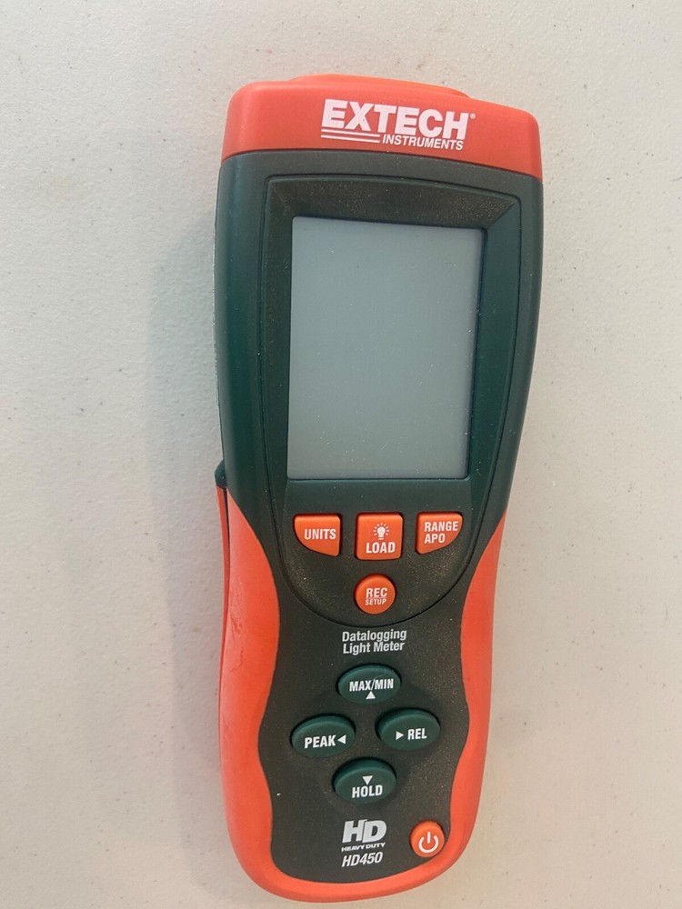 EXTECH HD450 Light Meter Heavy Duty, With PC Interface In Case - Excellent