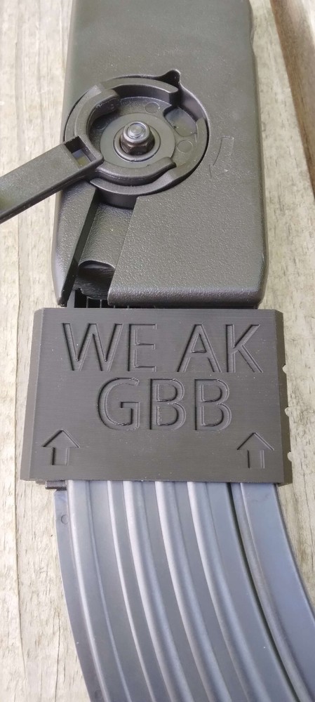 WE AKM GBBR Airsoft Odin Speedloader Adapter (Black)