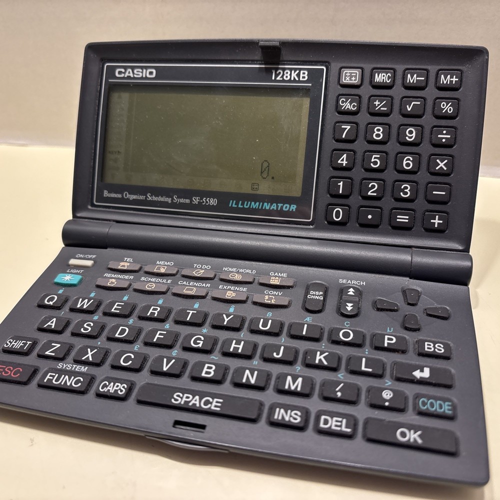 CASIO Business Organizer Scheduling System SF-5580 Illuminator /126KB