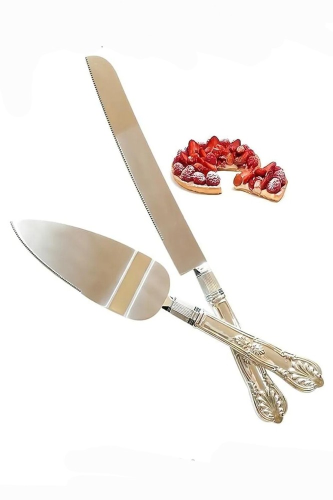 Simplicity 2pc Cake Knife & Server Set NIB Wedding Special Occasion