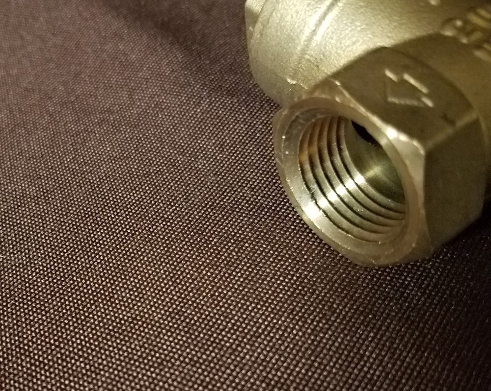 2 Swing Check Valves 1/2", Brass, FNPT, LF, 200 WOG