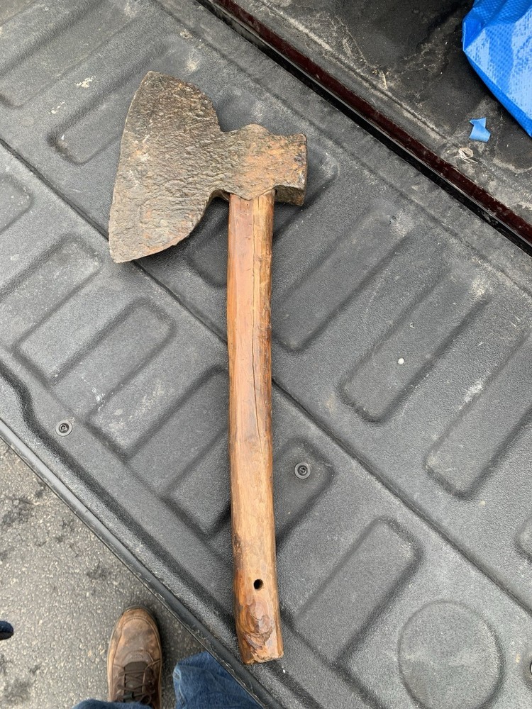 Large Vintage Broad Head Axe