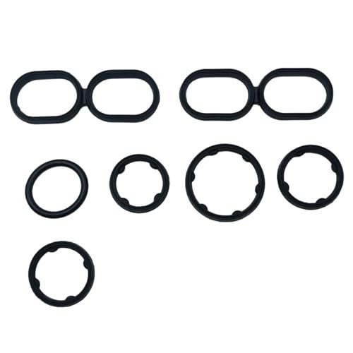 9Pcs Engine Oil Filter Housing O Ring Seal Kit 68191356AA Replacement for