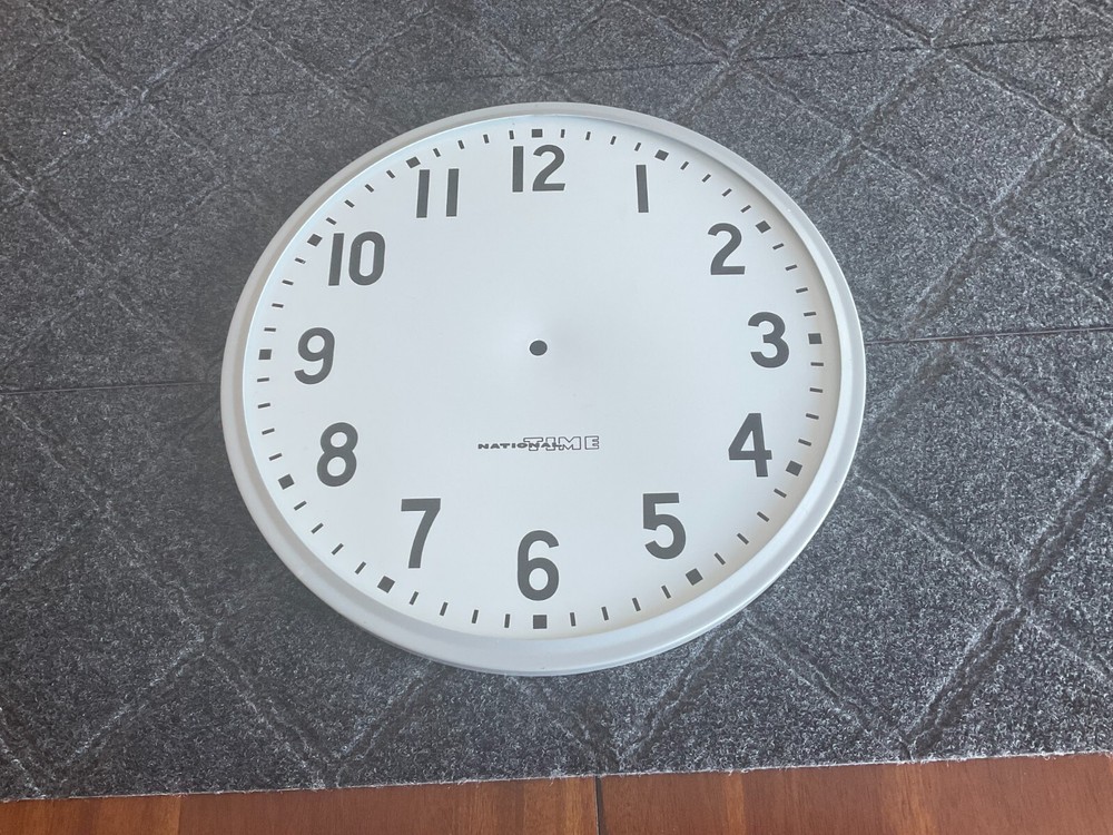 USED 12 3/4" Clock Dial in Metal Frame