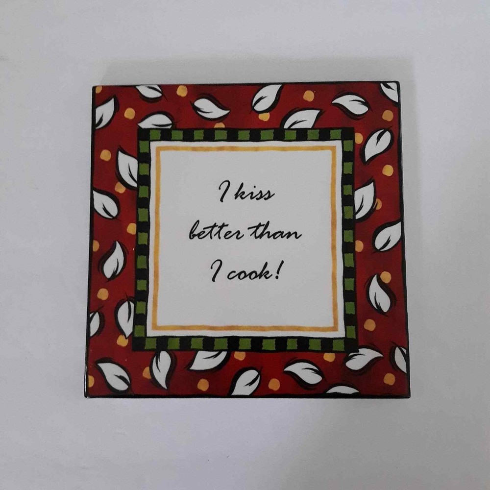 Kitchen Pan/Hot Plate Ceramic Coaster.