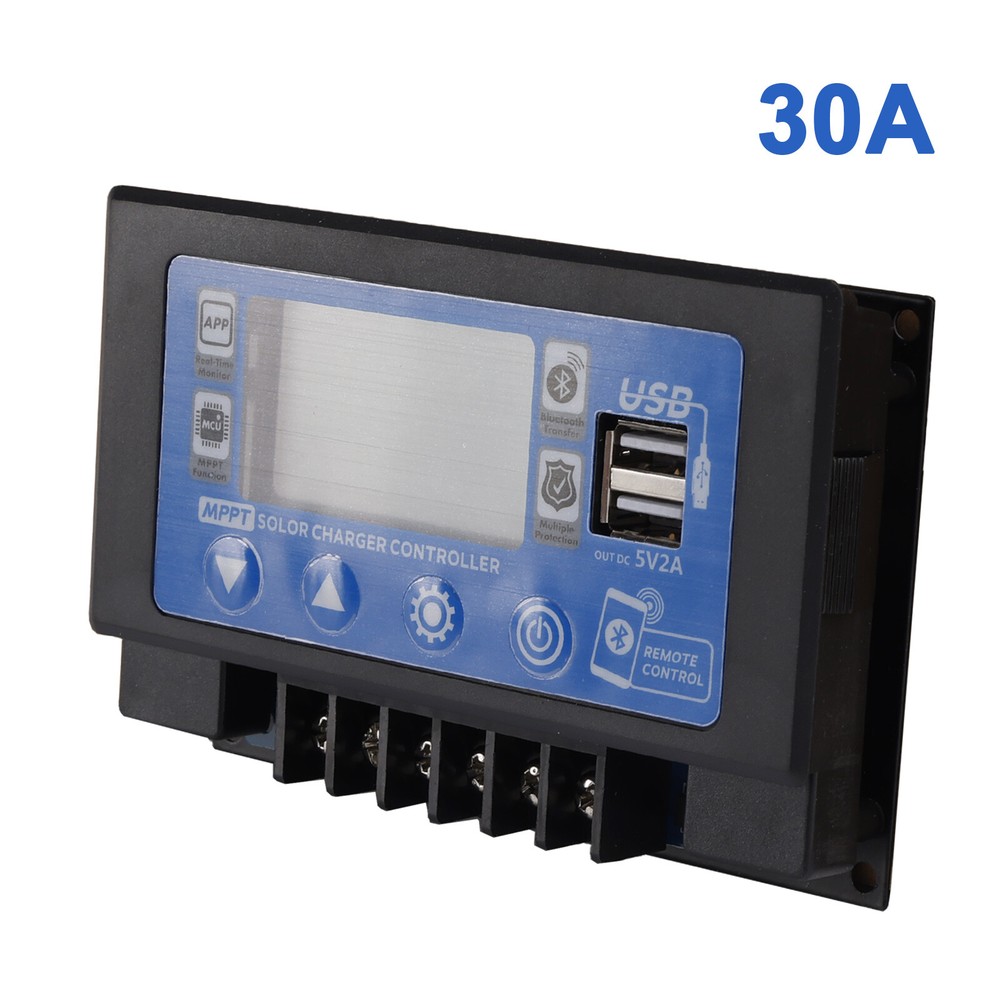 30A Embedded MPPT Solar Controller WIFI Bluetooth APP Intelligent Solar Control