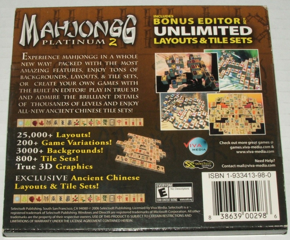 Mahjongg Platinum 2 (PC, 2006)