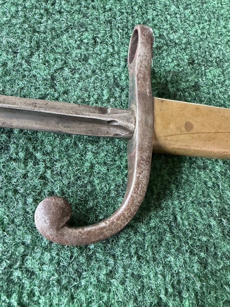 Uruguayan M1900 Cruciform Bayonet Brass Handle
