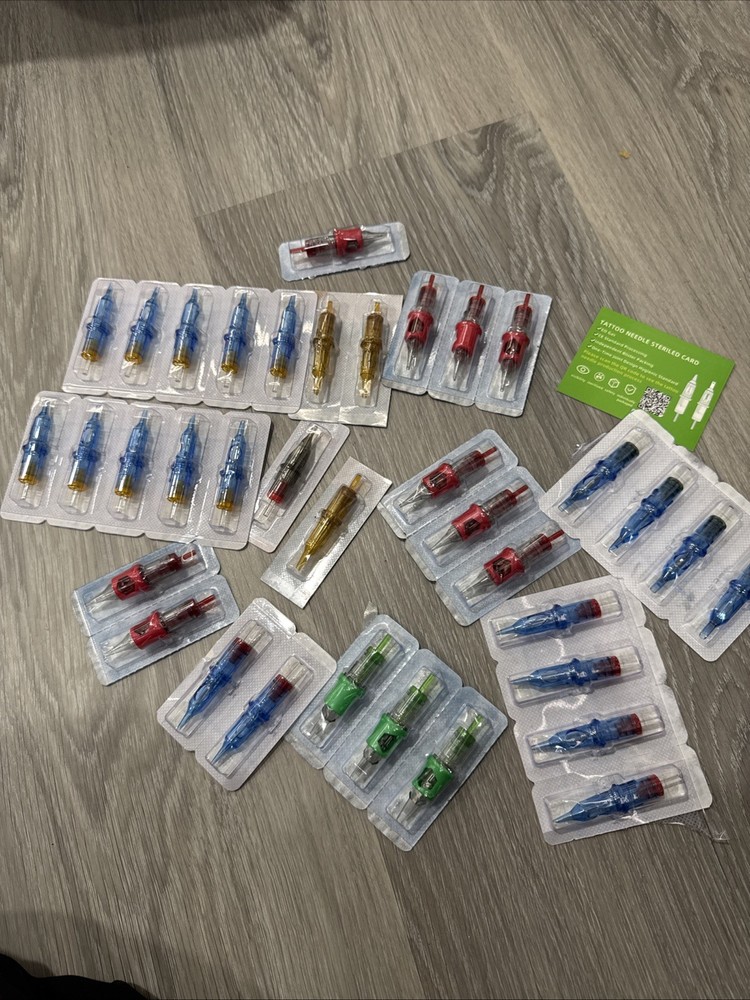 Tattoo Needle Cartridges Assorted Lot Poseidon Sterile