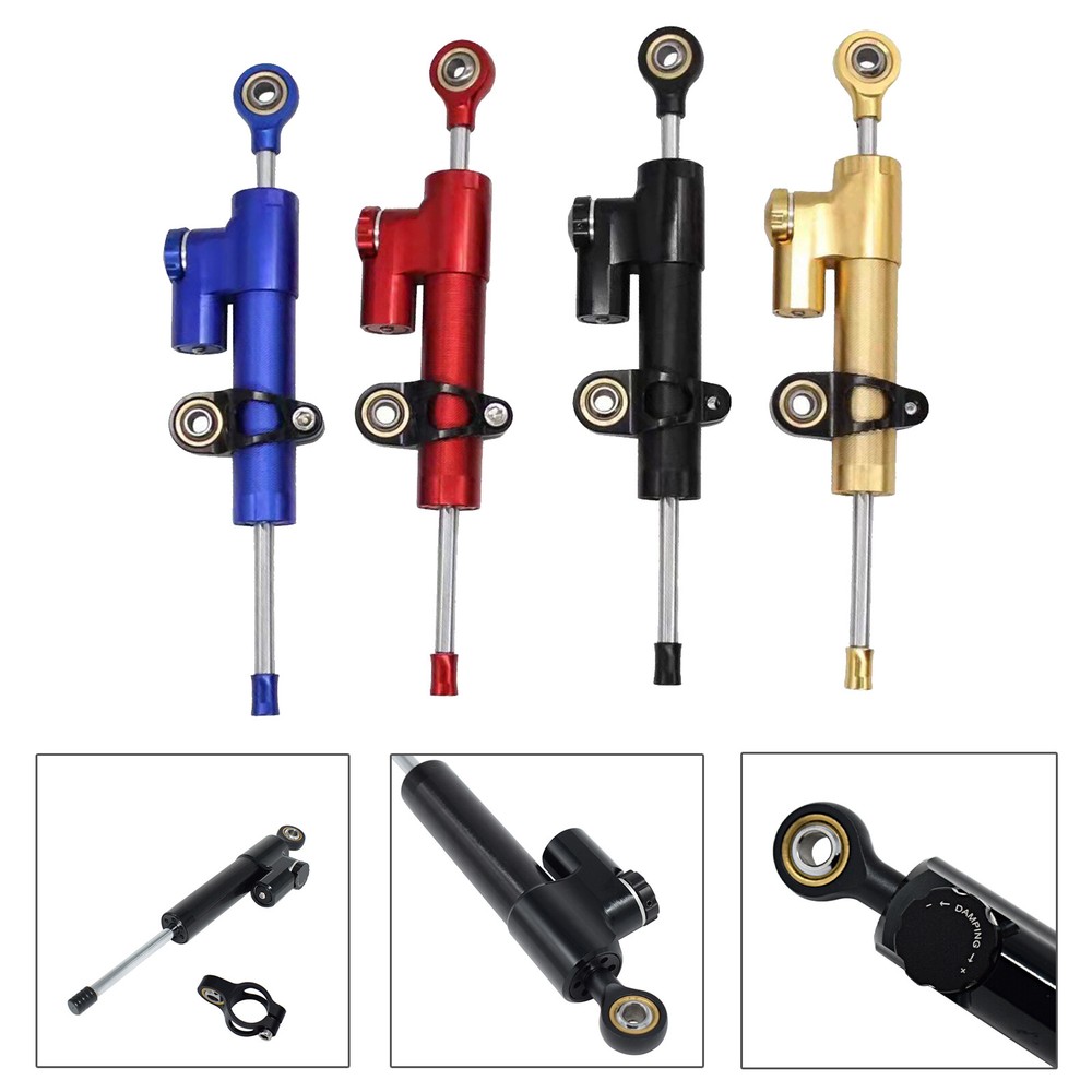 CNC Steering Damper Motorcycle Stabilizer Linear Reversed Control Universal