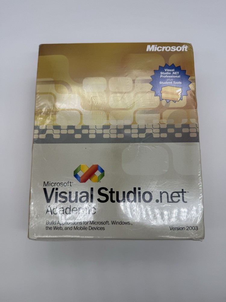 SEALED MICROSOFT VISUAL STUDIO.NET ACADEMIC, VERSION 2003 SEALED