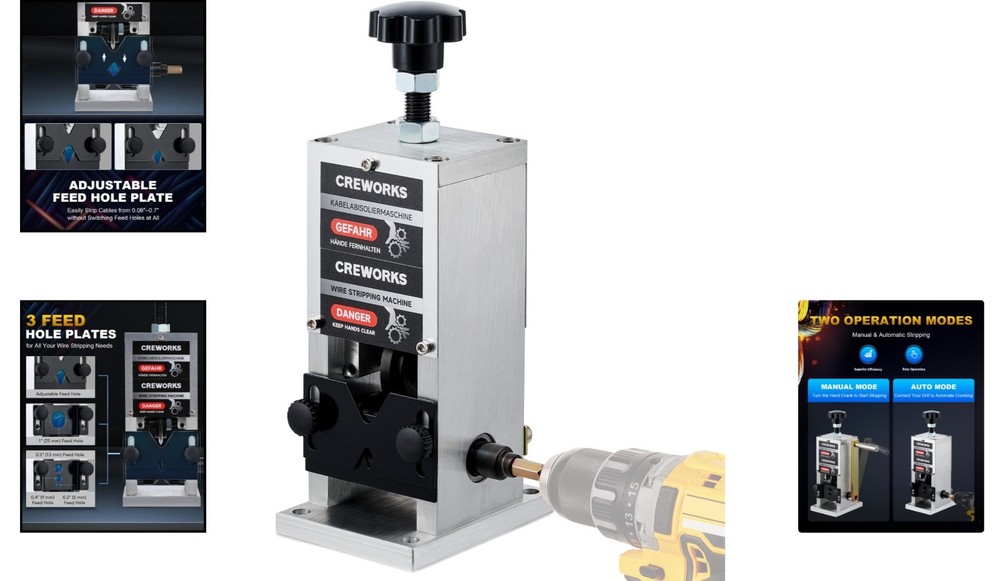 Versatile Wire Stripper for Copper and Scrap Wires - Easy Operation, Ergonomic,