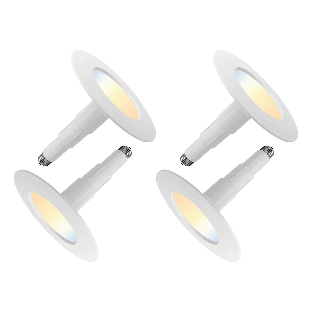 Soliseed 4-Pack 5/6" 5CCT LED Recessed Light, 2700K-5000K Dimmable Downlight