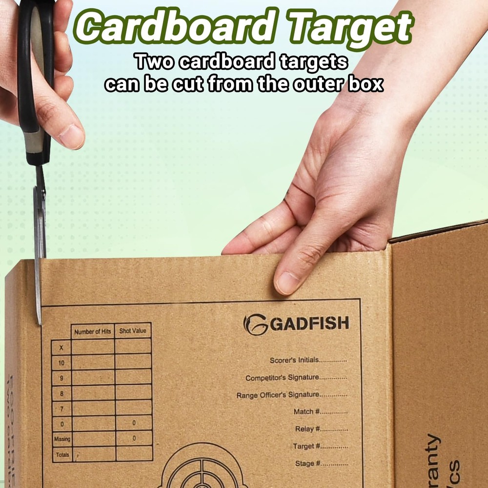 Shooting Target Stand Set, Adjustable with 10pcs Black