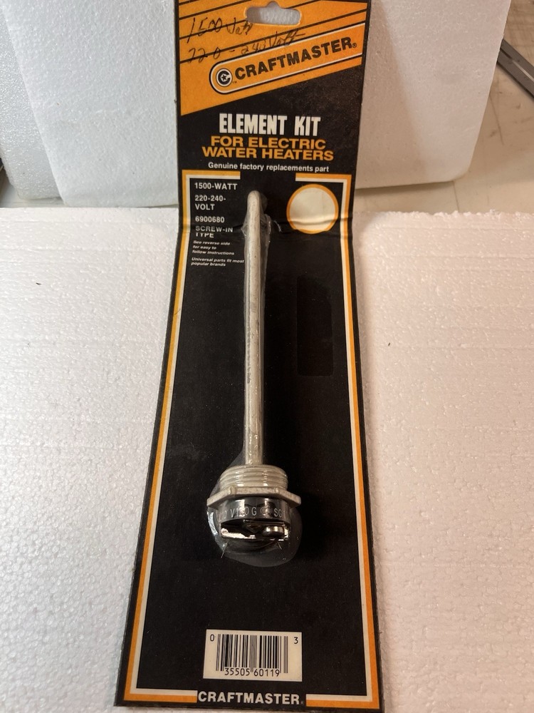 Electric Water Heater Element Kit Part No. 6900680  NOS