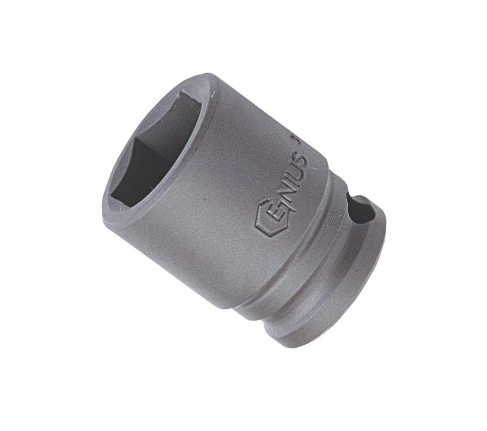Genius Tools 1/2" Dr. 16mm Impact Socket (CR-Mo) - 444016