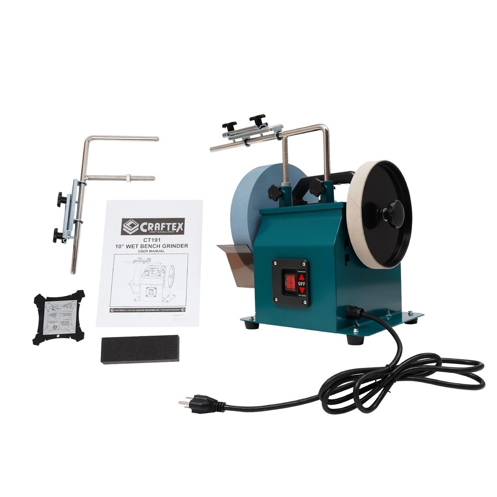 Electric Knife Sharpener Water-cooled Grinding Device &10" Sharpening Stone