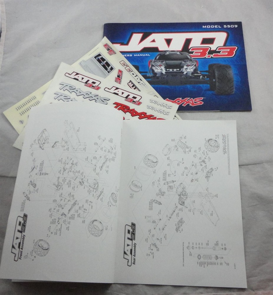 Traxxas JATO Owner's Manual/Exploded View/Parts List/Decals