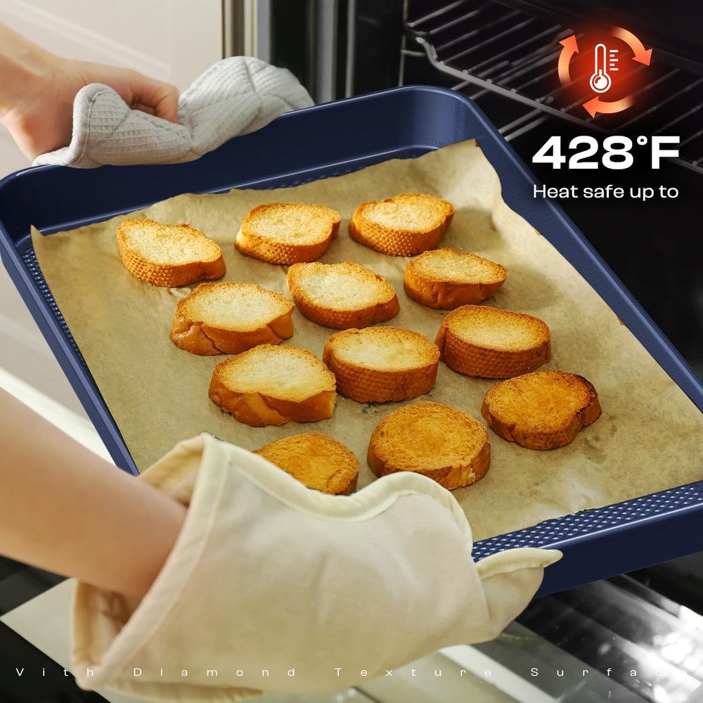 Baking Pans Set 8-Piece Bakeware Sets, Baking Sets for Cooking Nonstick Oven Pan