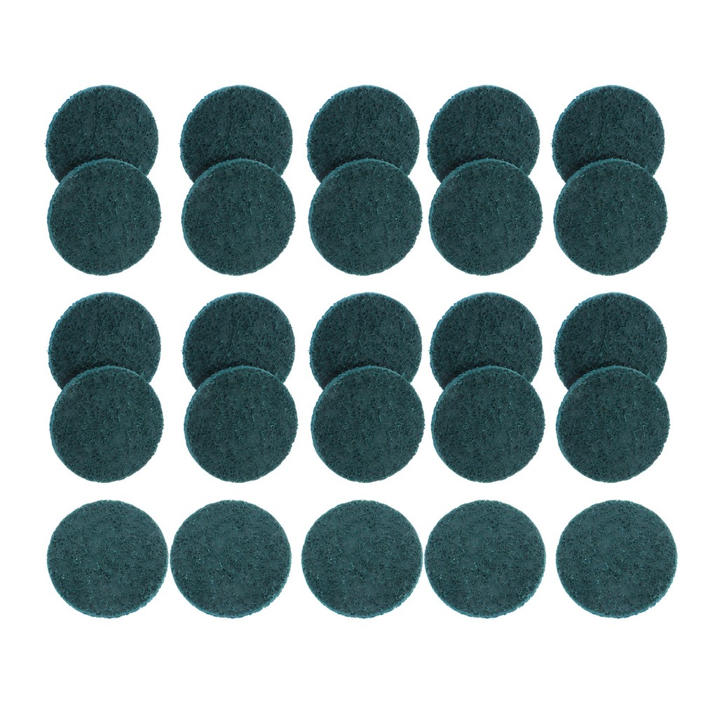25 Pcs 2" Blue Fine Prep Pad Discs Surface Conditioning Quick Change Discs