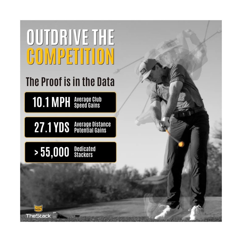 TheStack™ | Golf Swing Speed Trainer | Weighted Golf Training Aid | Golf S
