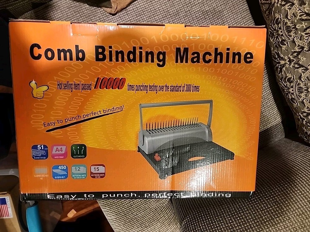 Comb Binding Machine Brand New In Box. G