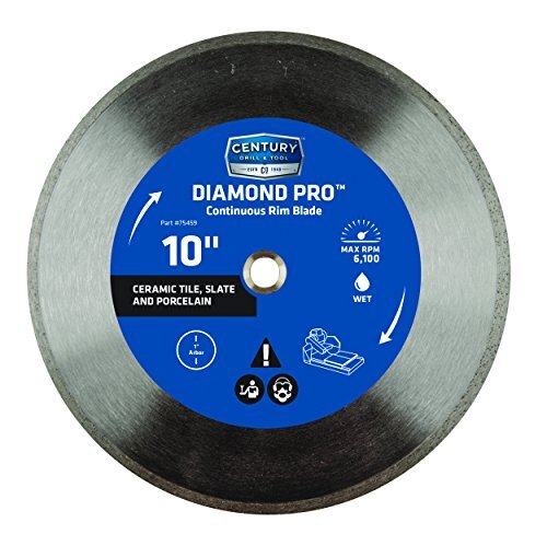 Century Drill & Tool 75459 Professional Continuous Rim Diamond Pro Blade, 10"