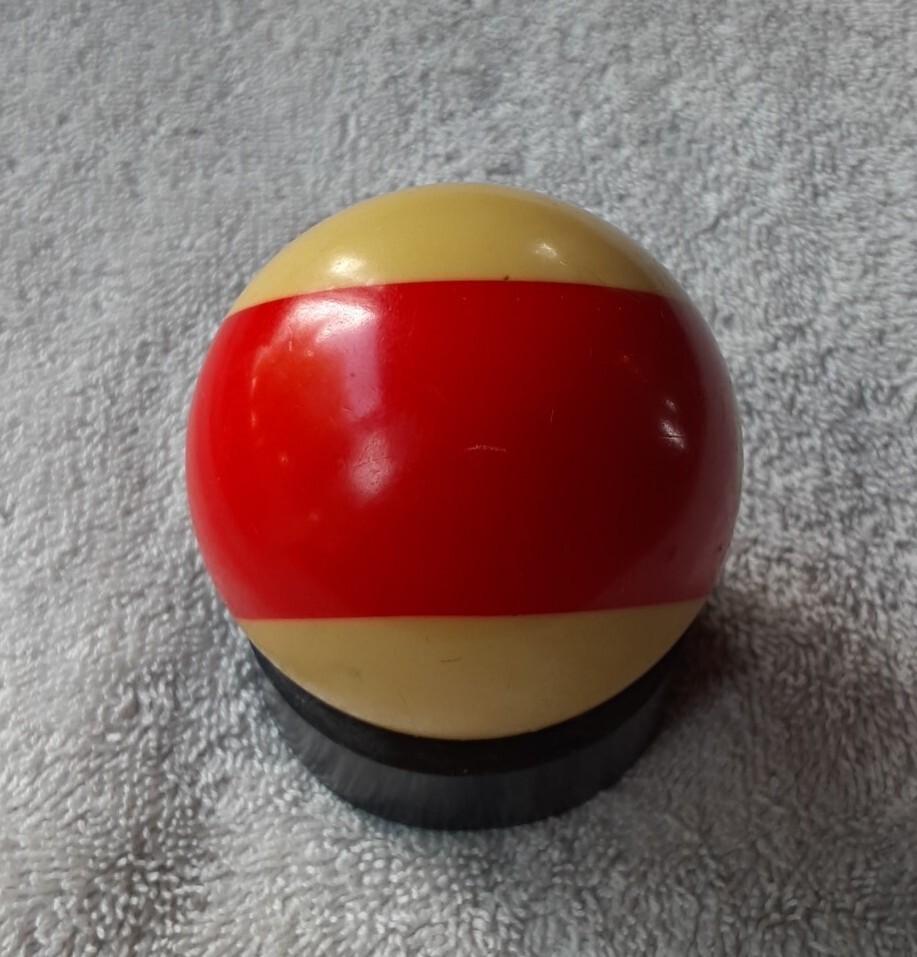 Vintage Bakelite Billiard # 11 Pool Ball. Red