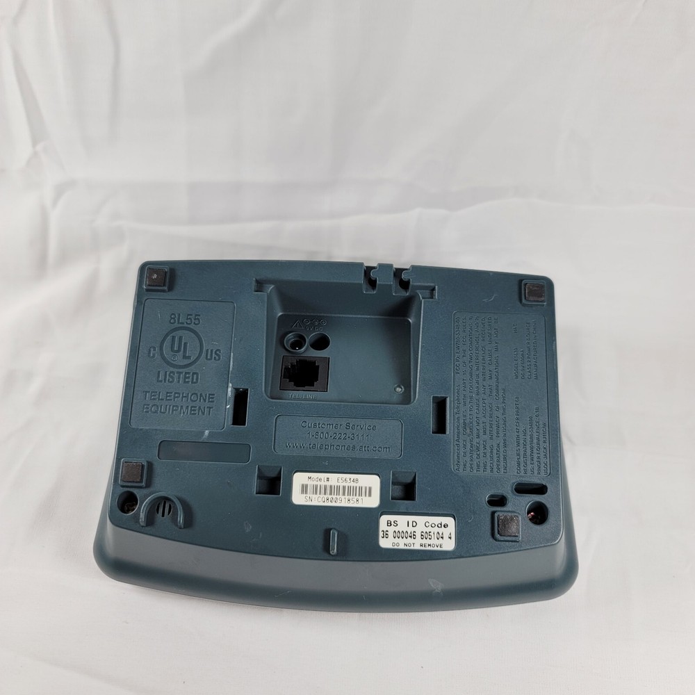AT&T 5.8 ghz Cordless Phone Handset Base for e5600 e5630 e5633 e5634b e560-1