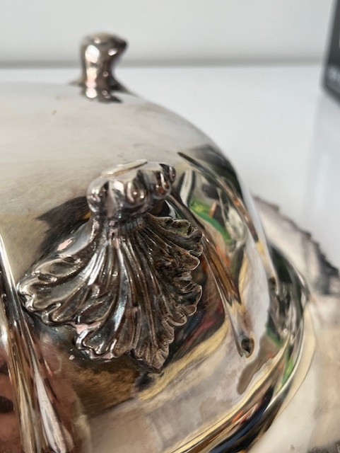 Garrard & co Silver Plate Ornate Oval Legged Centrepiece Bowl