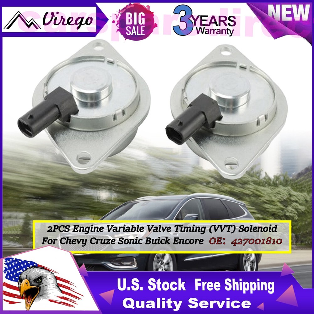 2 Engine Variable Valve Timing (VVT) Solenoid For Chevy Cruze Sonic Buick Encore