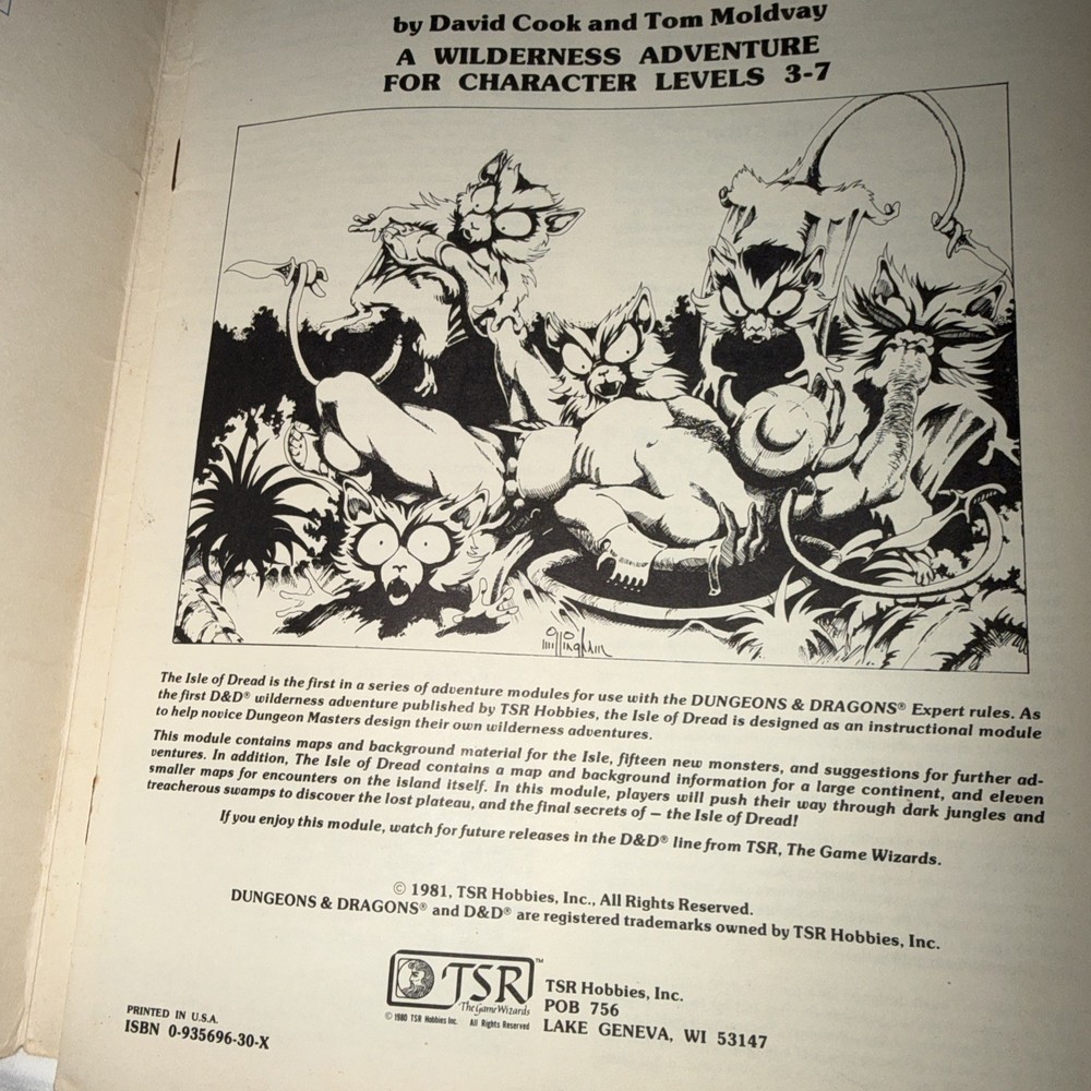 Advanced Dungeons and Dragons X1 Isle of Dread