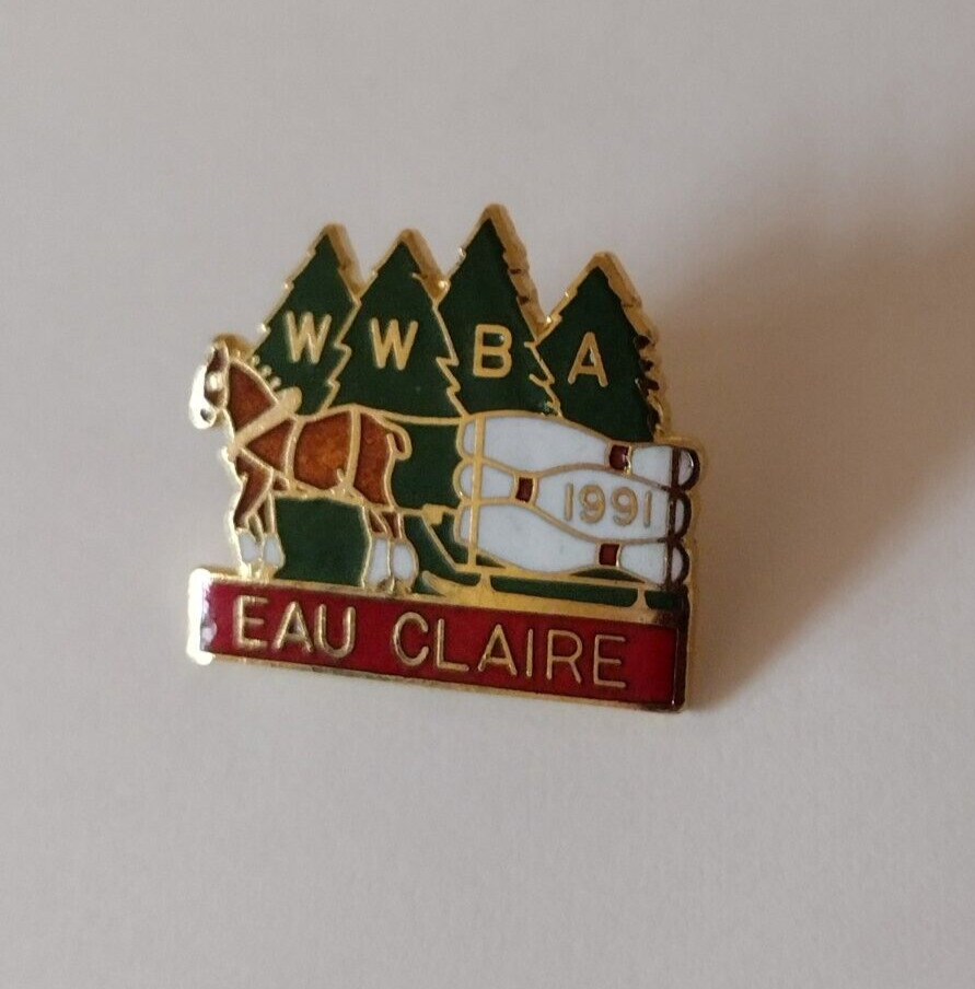 WWBA 1991 Eau Claire Bowling Lapel Pin