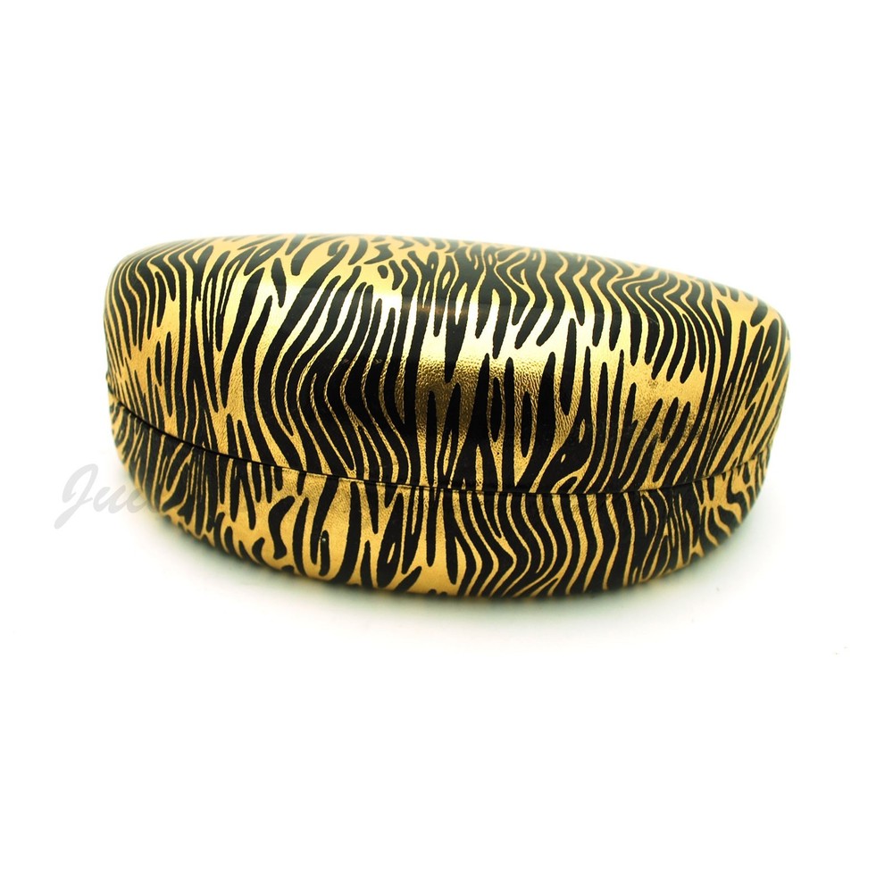 Clam Shell Hardcase for Sunglasses Glasses Shiny Zebra Print