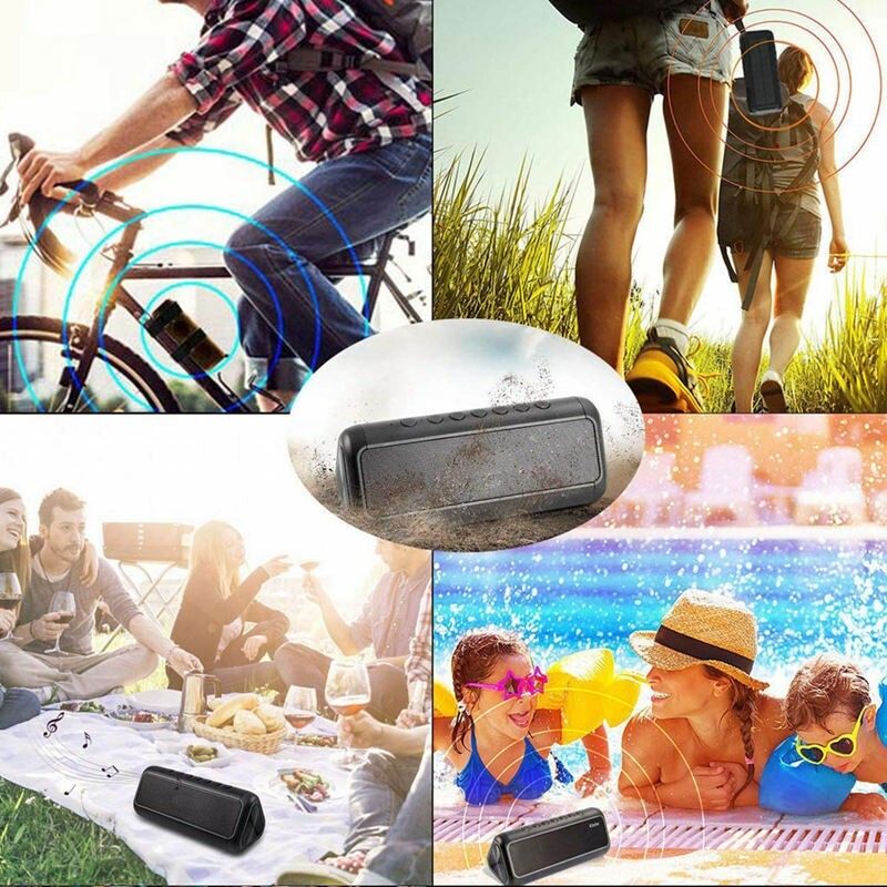 Solar Bluetooth Speaker, Wireless Waterproof Bluetooth Speaker