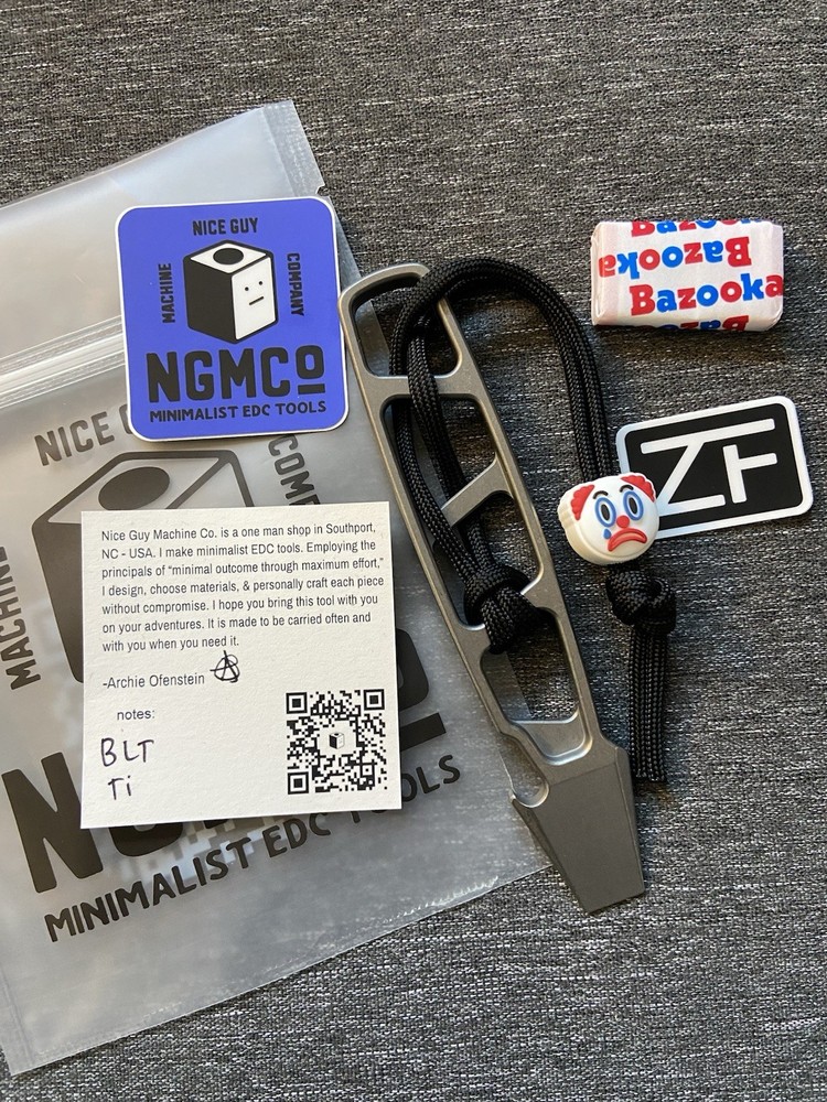 Nice Guy Machine Company NGMCo Barkeep’s Liberation Tool-W/ZeroFeud Bead