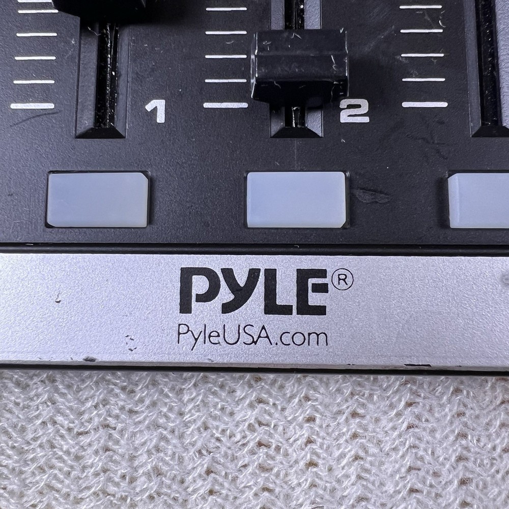 Pyle MIDI Controller PMIDIPD30 USB Black Silver 9 Faders 9 Knobs DJ Mixer Gear