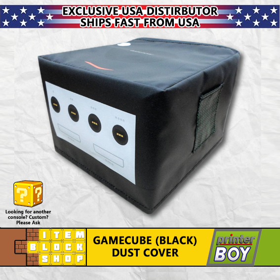 GameCube Black Console System Dust Cover Vinyl