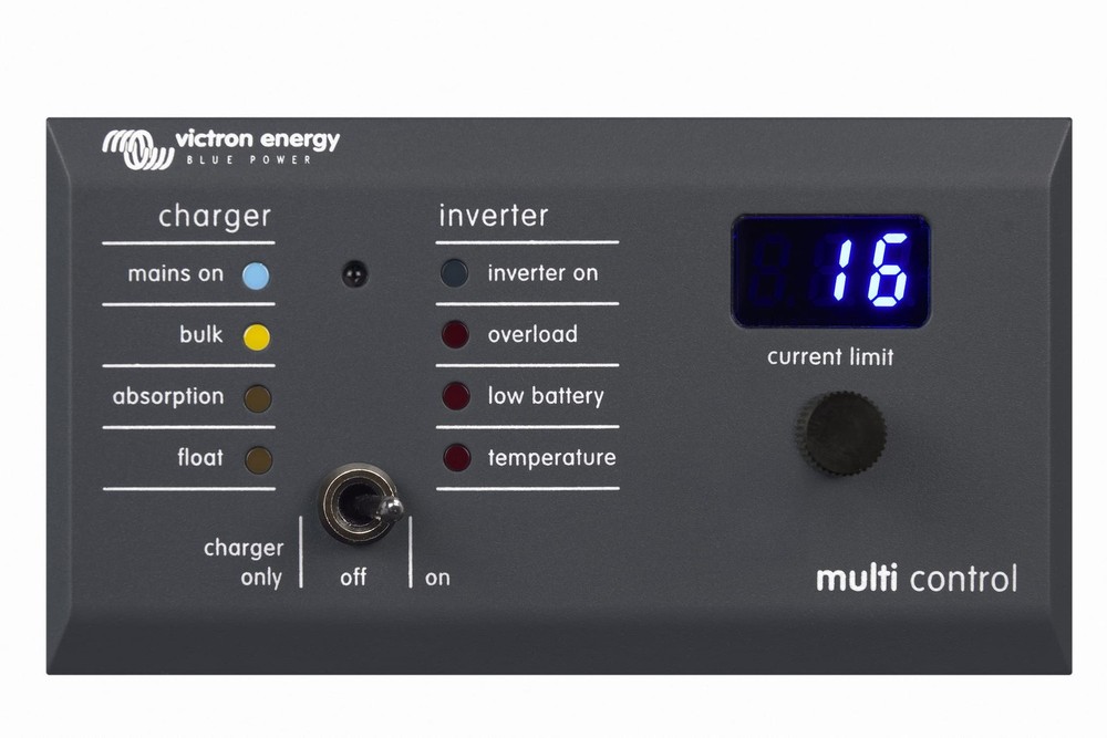 Victron Energy 200/200 amp Digital Multi Control Panel GX