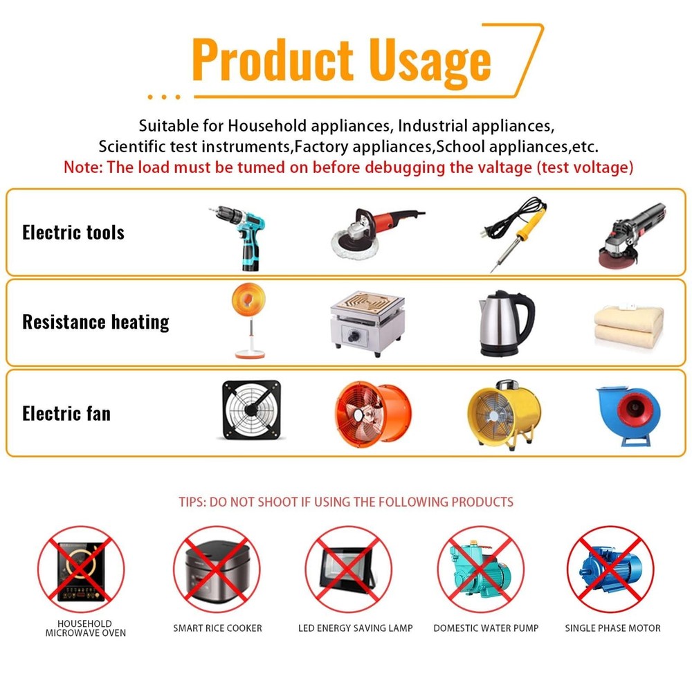 AC Motor Variable Speed Controller & Fan Controller with Rheostat, Variable V...