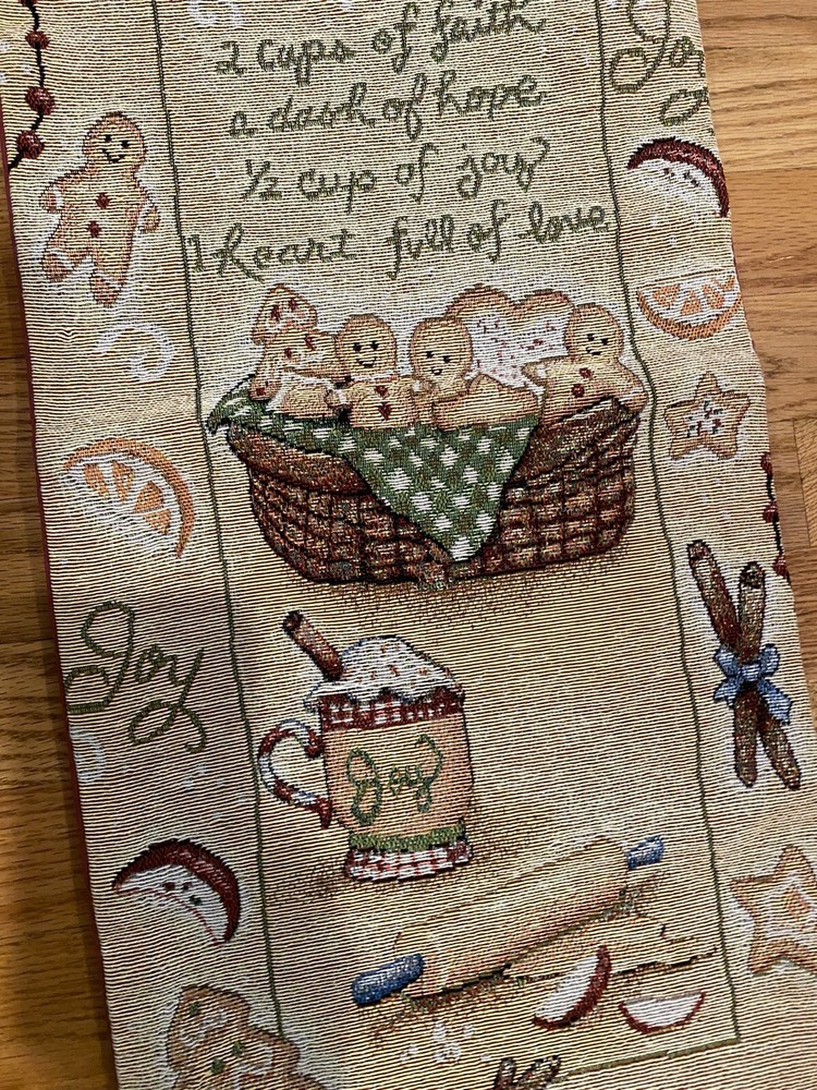 Recipe For Joy Wall Hanging Panel 13 X 33”