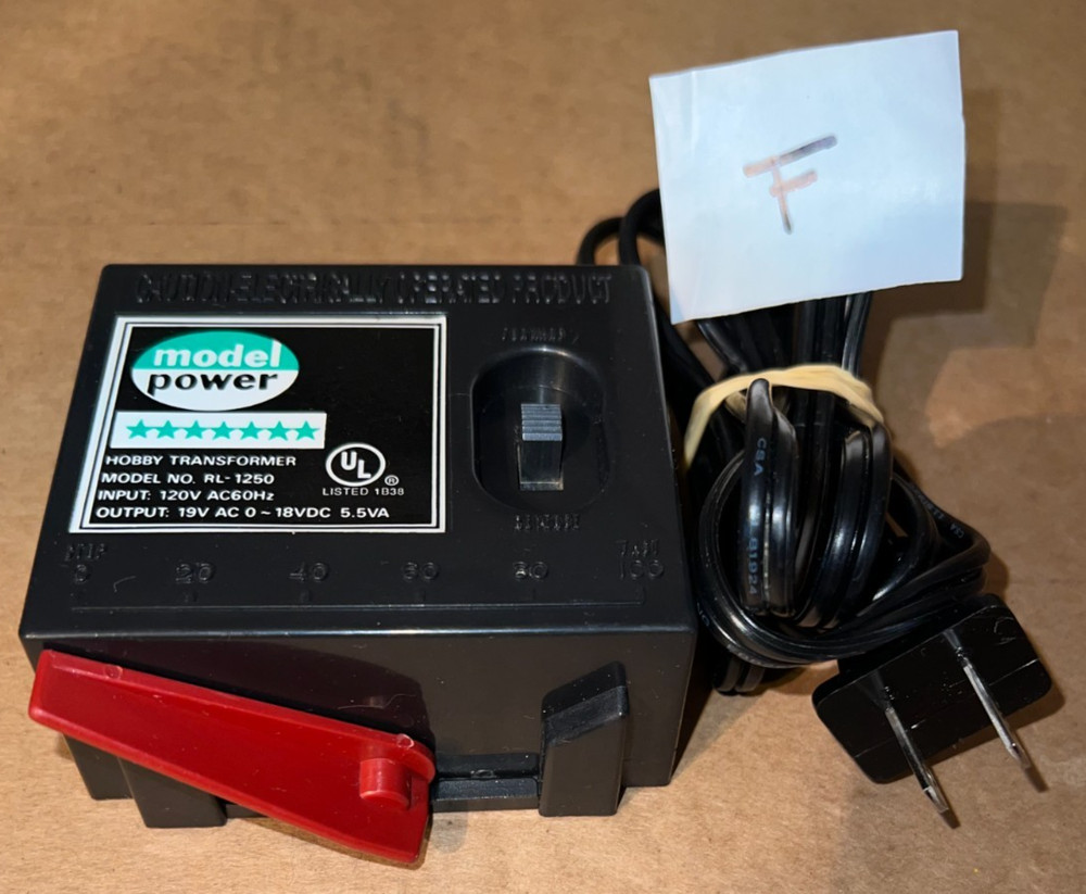 Model Power Hobby Transformer, AC/DC Connection (Lot F)