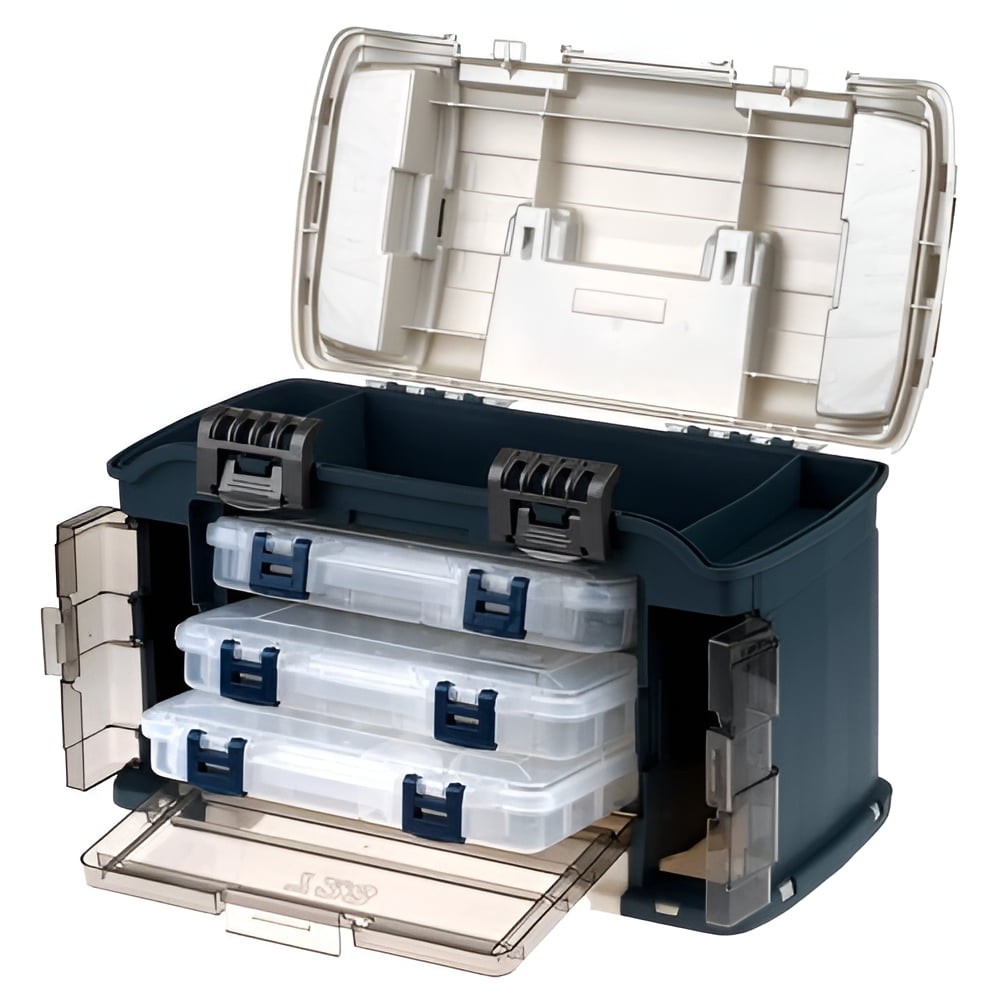 Angled Tackle System 3700 Blue & Silver Durable