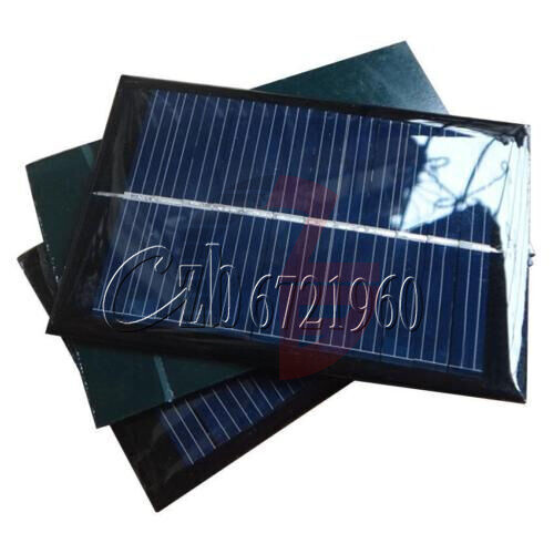 0.5V/6V 0.6W/1W 100mA Epoxy Cell Photovoltaic Battery Charger Solar Panel Module