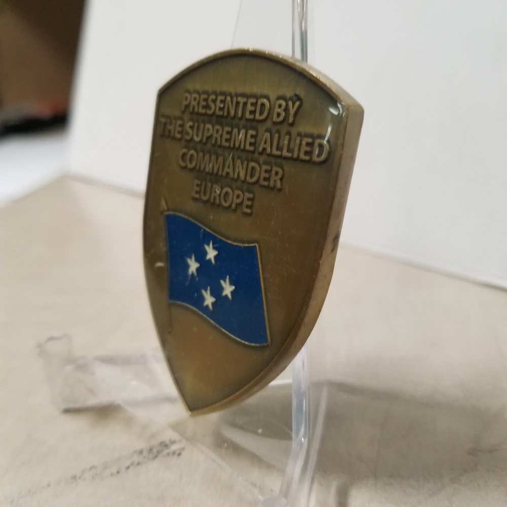 Presented By The Supreme Allied Commander Europe Challenge Coin