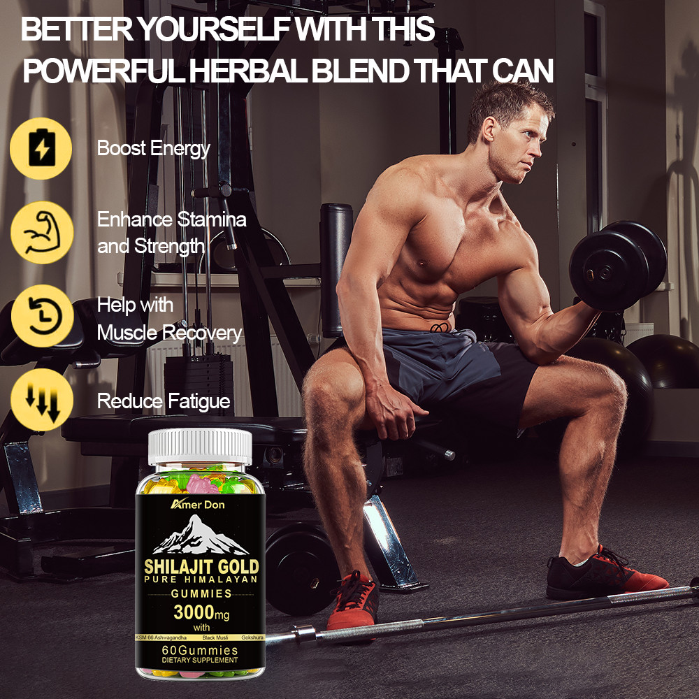 Shilajit Gummies Max Strength | Pure 100% Authentic Himalayan Origin 2 Bottles