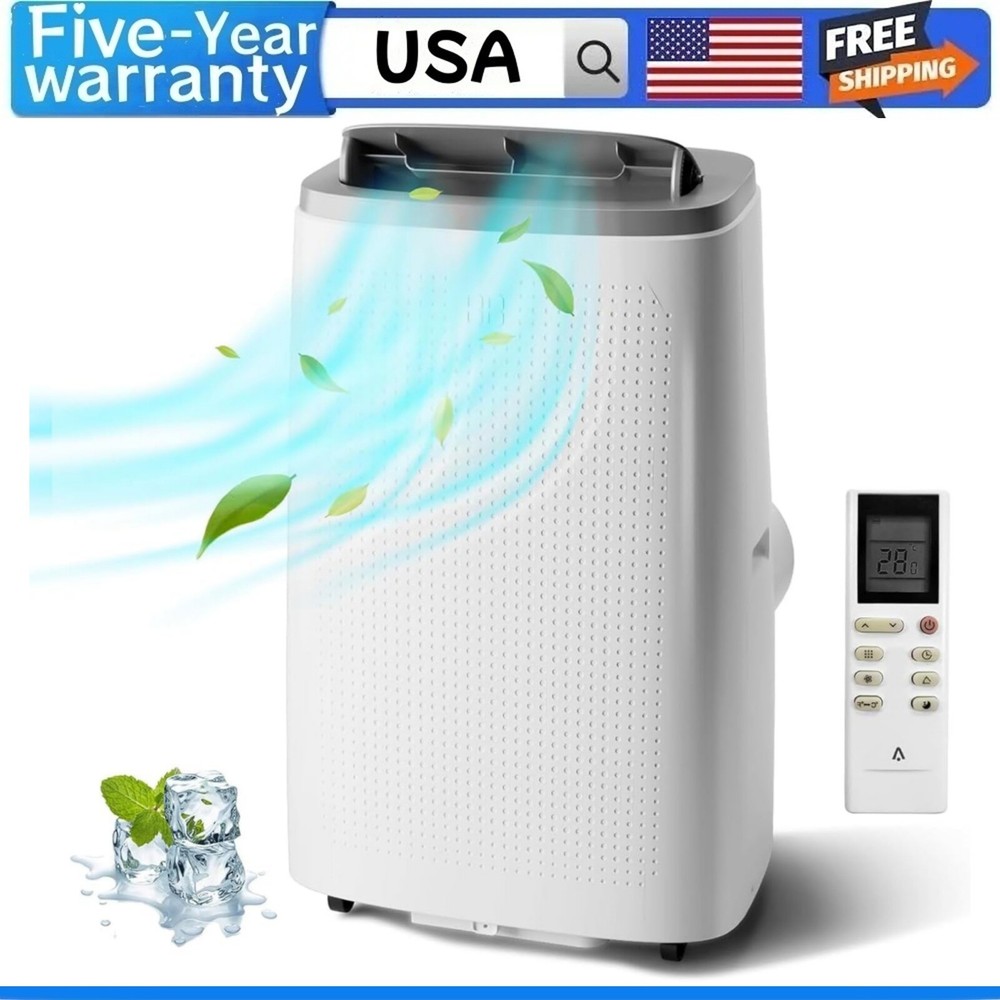 🧰Portable Air Conditioners 14000 BTU 24H Timer Remote Control Sleep Mode AC Uni