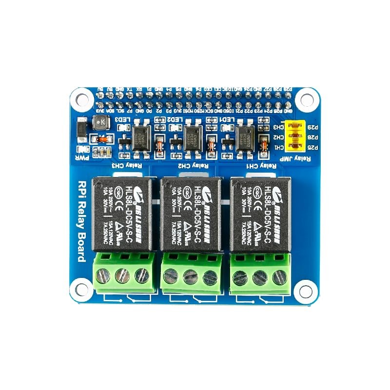 Raspberry Pi Relay Module HAT Expansion Board 3 Channel Smart Home 4B 3B