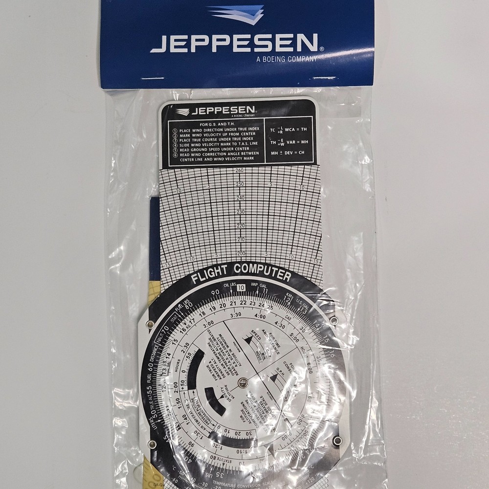 Jeppesen Graphic Computer, Rotating Plotter, Aviation Glasses Pilot Flight Gear