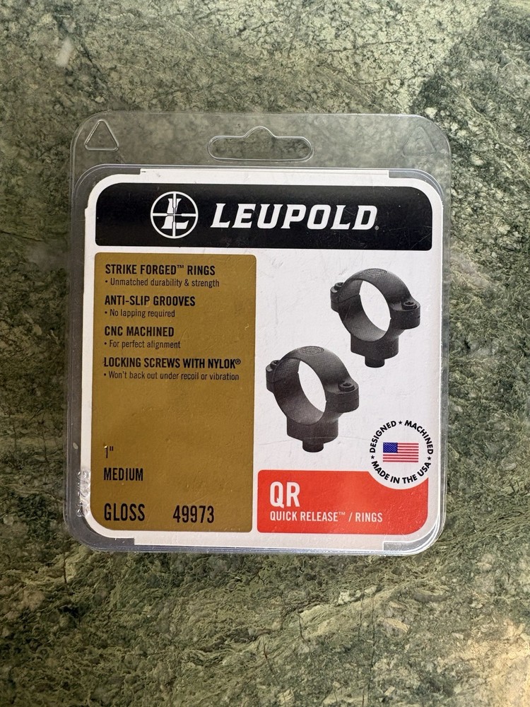 New! Leupold QR Medium Gloss Scope Rings 49973